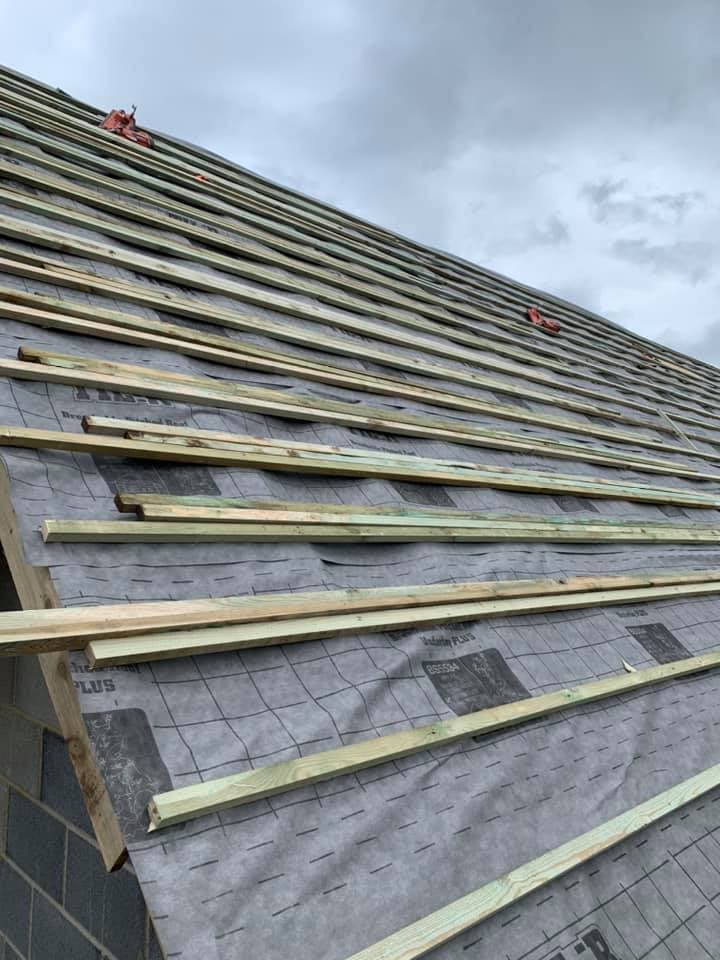 Completed roofing project