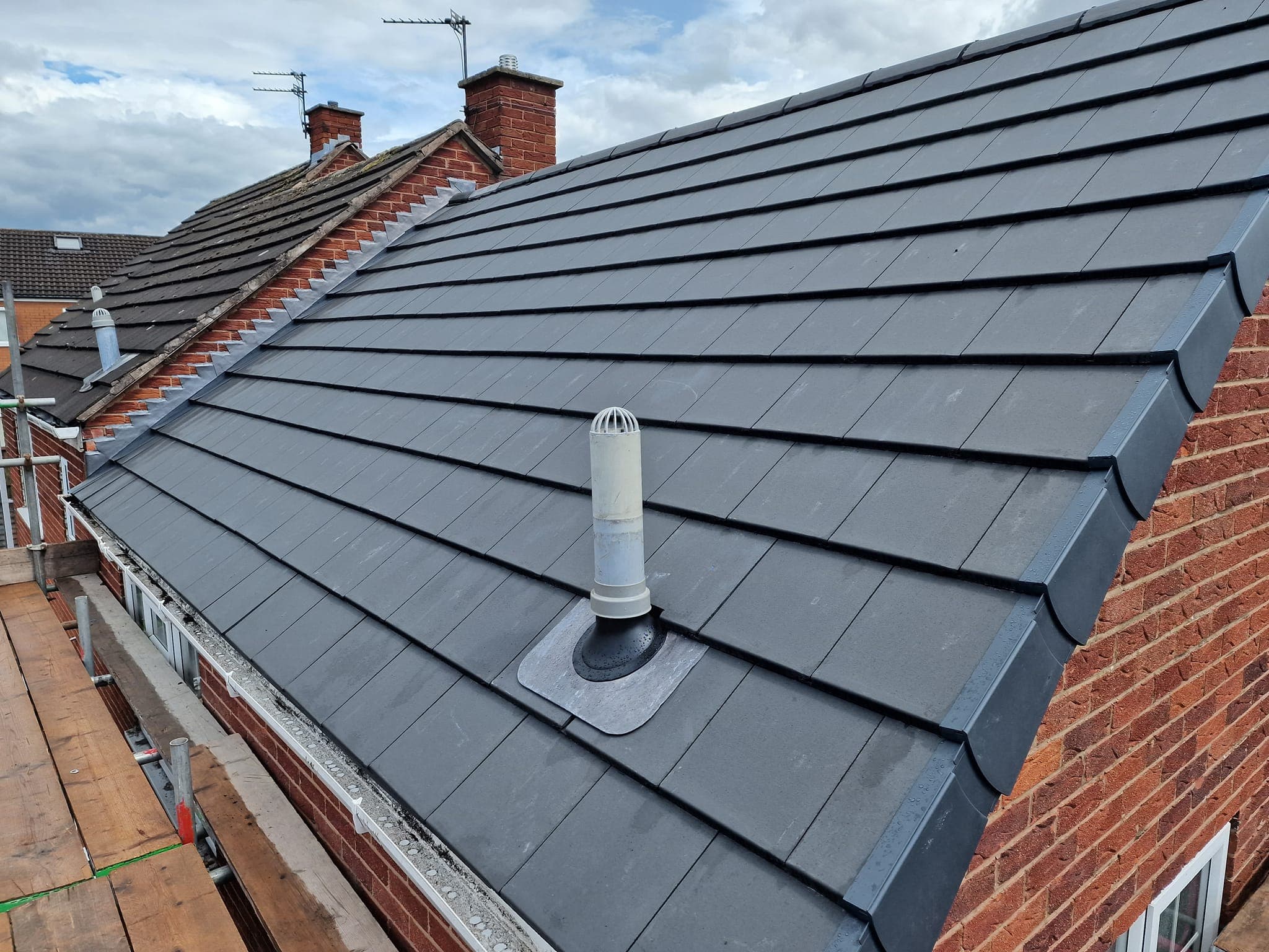 Roofing detail shot